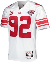 Mitchell & Ness - 2007 Michael Strahan New York Giants Super Bowl Xlii Authentic Jersey - Lyst