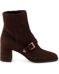 Prada - Ankle Suede Boots - Lyst