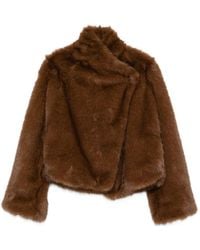 BB COUTURE - Faux-Fur Lapel-Collar Coat - Lyst