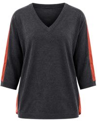 CoSTUME NATIONAL - V-Neck Panelled Sweater - Lyst