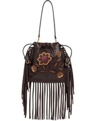 Etro - Small Kalispera Embroidered Bucket Bag - Lyst