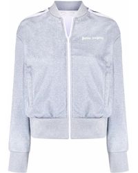 Palm Angels - Logo-print Glitter Zip-up Jacket - Lyst