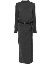 Coperni - Belted Side-Slit Midi Dress - Lyst