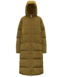 K-Way - Quilted-Hooded Parka Coat - Lyst