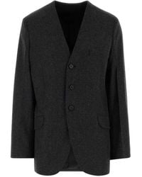 Jil Sander - Collarless Single-Breasted Blazer - Lyst