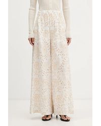 ViCOLO - Broderie-Anglaise Palazzo Pants - Lyst