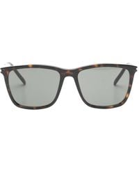 Saint Laurent - Tortoiseshell-Pattern Sunglasses - Lyst