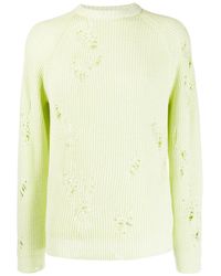 Laneus - Distressed Knit Jumper - Lyst