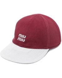 Miu Miu - Logo Baseball Cap - Lyst