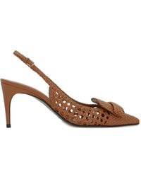 Sergio Rossi - Woven-Design Buckle-Fastening Pumps - Lyst