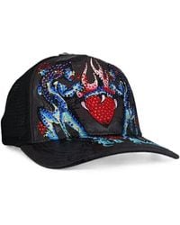 Ed Hardy - Panteras Rhinestone-Embellished Trucker Hat - Lyst