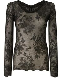 Pinko - Monsone Round-Neck Top - Lyst