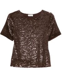 P.A.R.O.S.H. - Sequin-Embellishment Blouse - Lyst