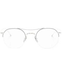 Thom Browne - Runde Brille Mit Doppelsteg - Lyst