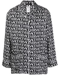 Versace Pyjama-Oberteil aus Seide - Schwarz