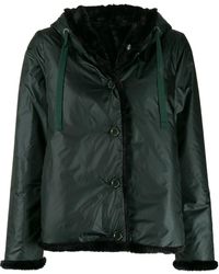 Aspesi Chaqueta acolchada con capucha - Verde