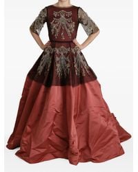 Dolce & Gabbana - Crystal-Embellished Maxi Dress - Lyst