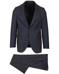 Al Duca d'Aosta - Pinstripe Peak-Lapel Suit - Lyst