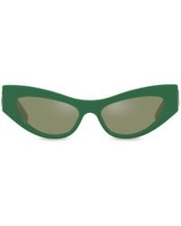 Dolce & Gabbana - Logo-embossed Cat-eye Frame Sunglasses - Lyst