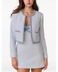 LoveShackFancy - Giacca Azula Bouclé Denim - Lyst
