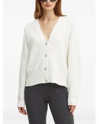 Guess - V-Neck Long-Sleeve Cardigan - Lyst