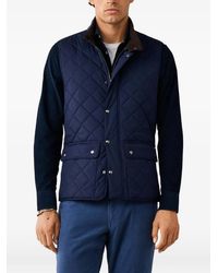 Hackett - Chaleco Kinloch Con Acolchado De Rombos - Lyst