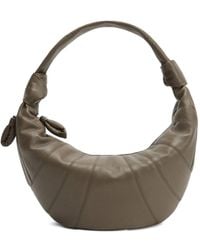 Lemaire - Fortune Croissant Schoudertas Met Geknoopt Detail En Vlakken - Lyst