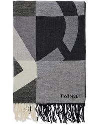 Twinset - Schal mit geometrischem Muster - Lyst