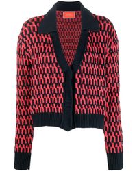 La DoubleJ - Winset Intarsia-knit Cardigan - Lyst