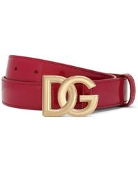 Dolce & Gabbana - ロゴバックル レザーベルト - Lyst