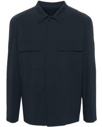 Lardini - Textured Cotton Shirt Jacket - Lyst