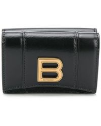 Balenciaga - Mini Hourglass Leather Wallet - Lyst