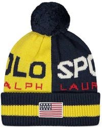 Polo Ralph Lauren - Colourblock Beanie Hat - Lyst