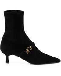 Prada - Bottines En Daim Stretch - Lyst