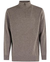 Barbour - Essential Quarter-Zip Jumper - Lyst