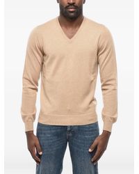 Malo - V-Neck Cashmere Sweater - Lyst