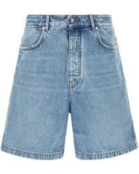 Givenchy - Faded Denim Shorts - Lyst