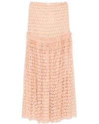 Ulla Johnson - Aris Maxi-Rok Met Kant - Lyst