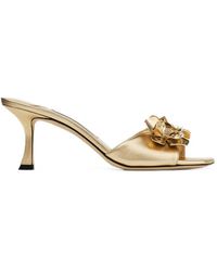 Jimmy Choo - Skye 70 Flower Sandals - Lyst