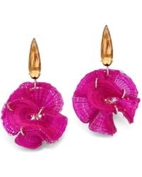 Silvia Furmanovich - Horse Mane Citrine And Diamond Earrings - Lyst