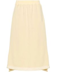 Jil Sander - Virgin Wool-Blend Midi Skirt - Lyst