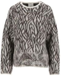 forte_forte - Plumes De Heron Jacquard-Knit Sweater - Lyst