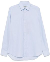 Canali - Grid-Pattern Shirt - Lyst