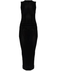Issey Miyake - Sleeveless Midi Dress - Lyst