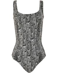 Wolford - Python-Print Bodysuit - Lyst