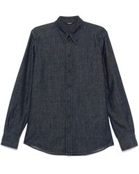 Dolce & Gabbana - Hemd Mit Logo-Patch - Lyst
