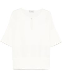 Alberto Biani - Blusa con abertura en el escote - Lyst
