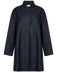 Harris Wharf London - High-Neck Raglan-Sleeve Coat - Lyst