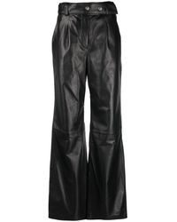 Arma - Wide-leg Leather Trousers - Lyst
