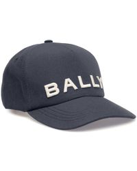 Bally - Logo-embroidered Cotton Cap - Lyst